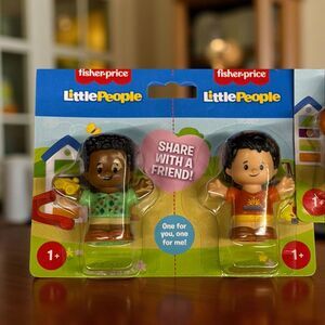 Share With A Friend Fisher Price Little People 2 Pack Alopecia Child Be Like ME
